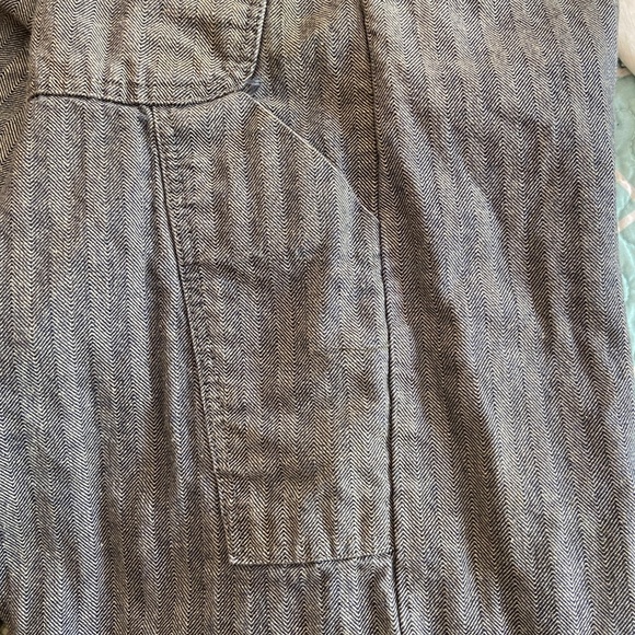 Vintage 1970s Sears Work Leisure Herringbone Denim Coveralls 36R Zip Front USA - Picture 8 of 11